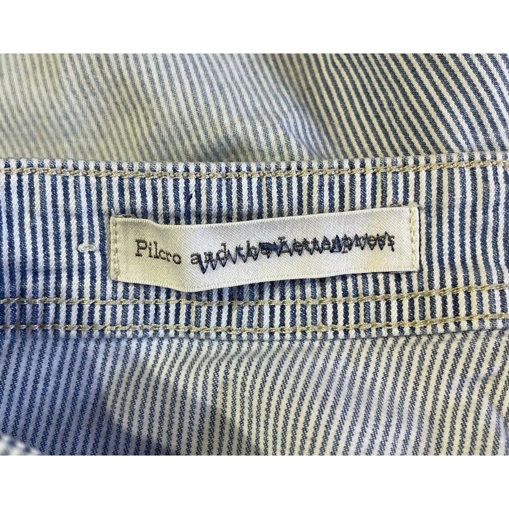 Pilcro and the Letterpress Women’s Blue & White Striped Hyphen Shorts Size 28 - Picture 3 of 11